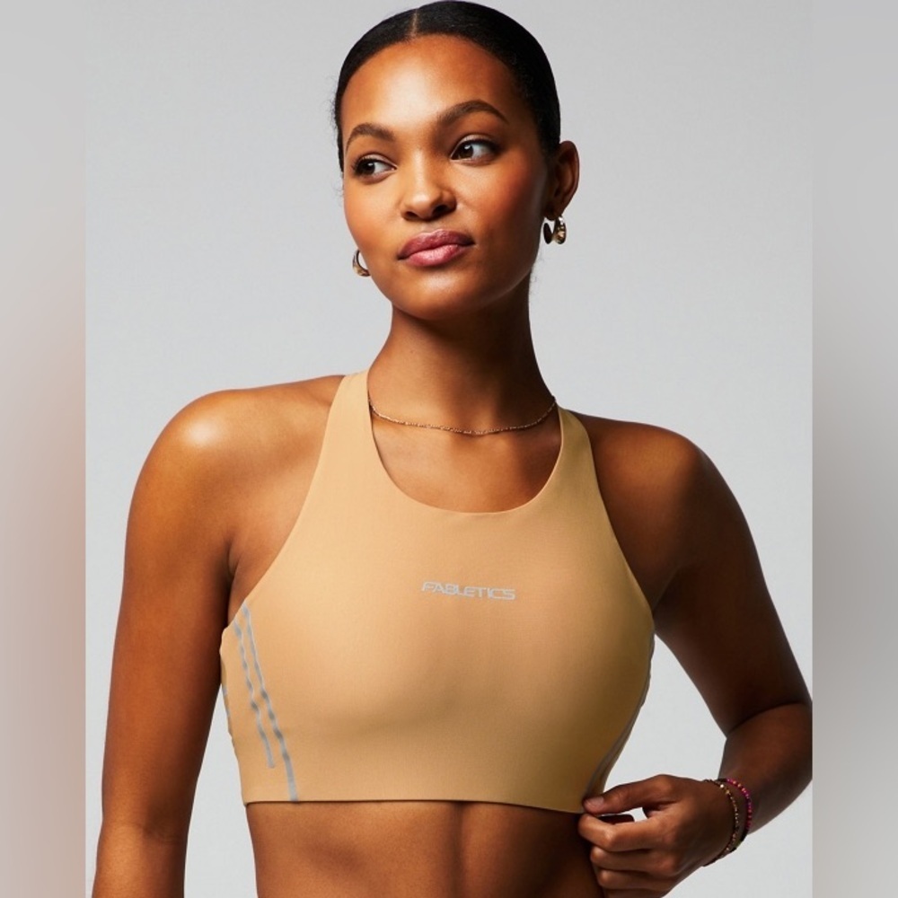 Fabletics No Bounce Reflective High Impact Sports Bra